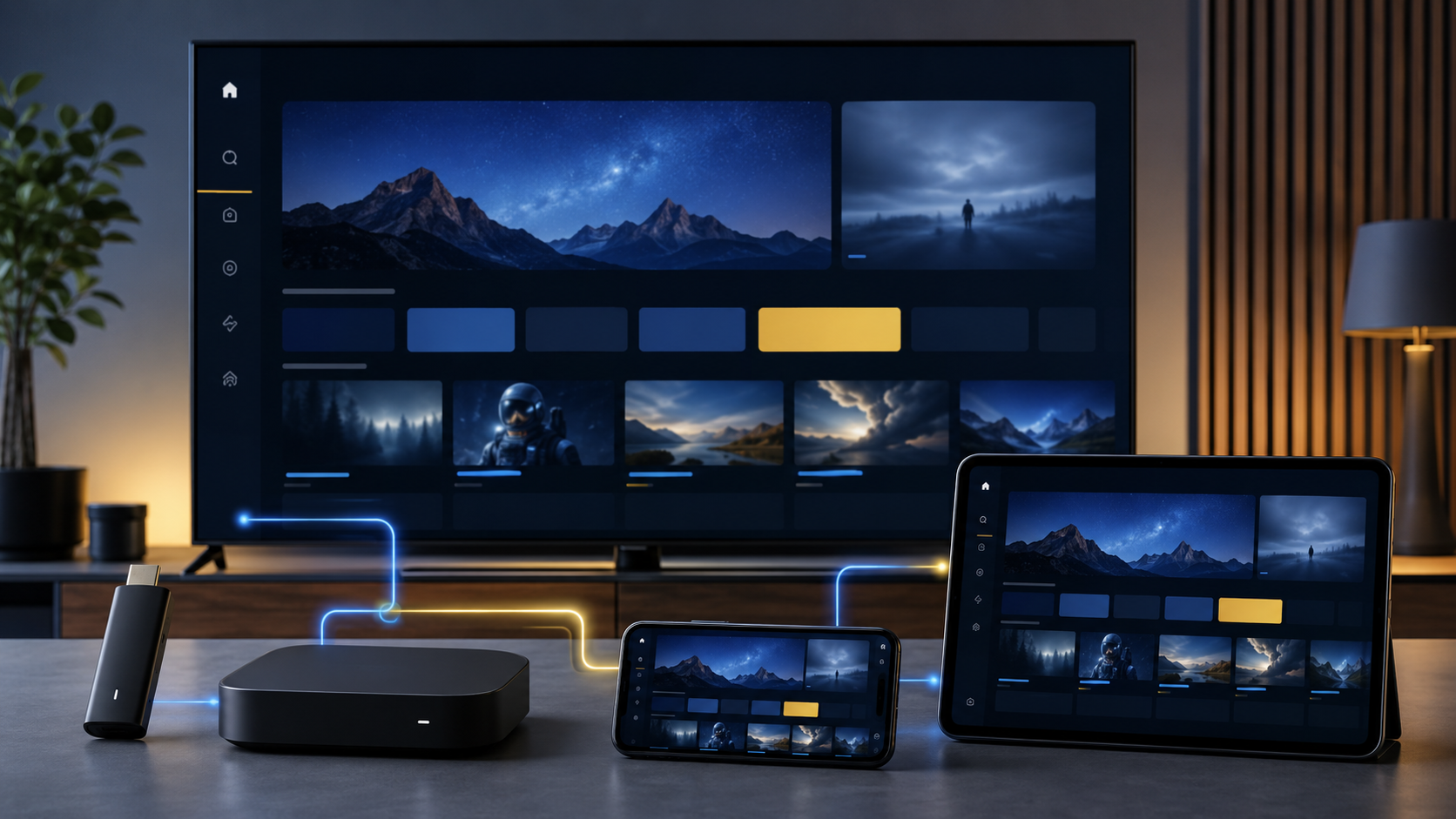 IPTV Testline auf Smart TV, Smartphone und Tablet