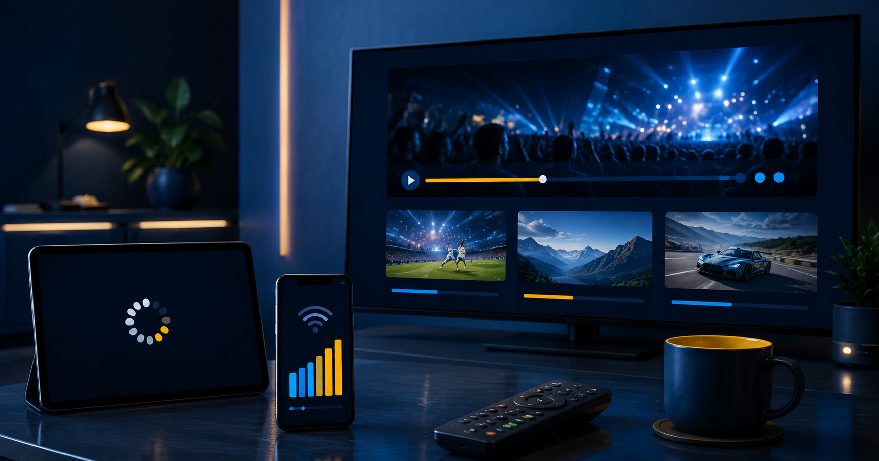 IPTV Testline auf Smart TV, Smartphone und Tablet