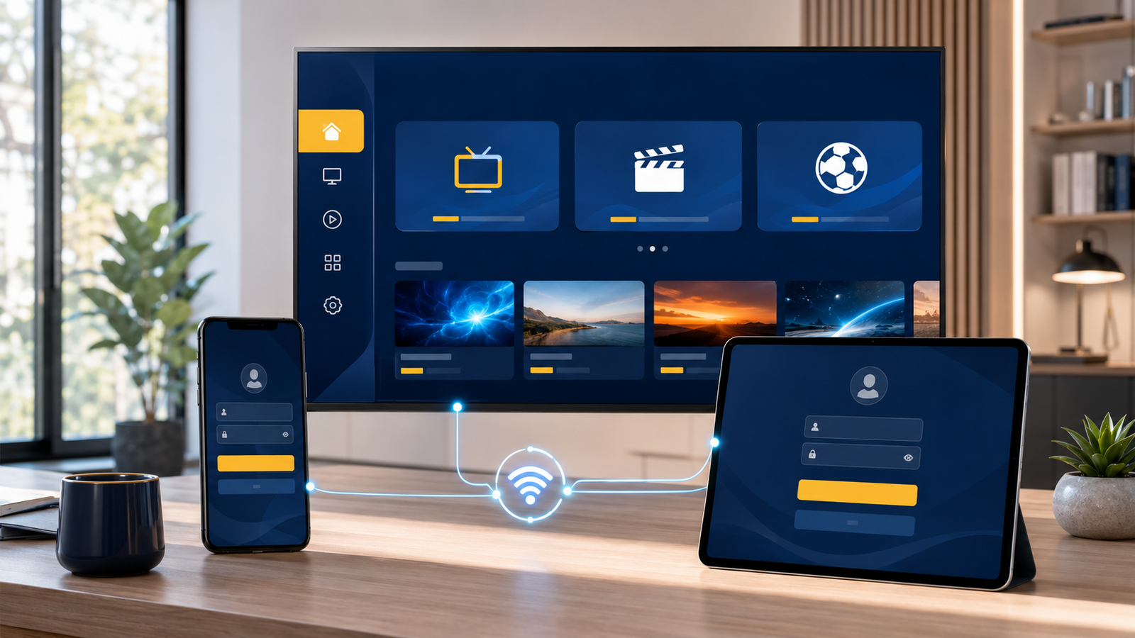 Smarters IPTV Player auf Smart TV Smartphone und Tablet