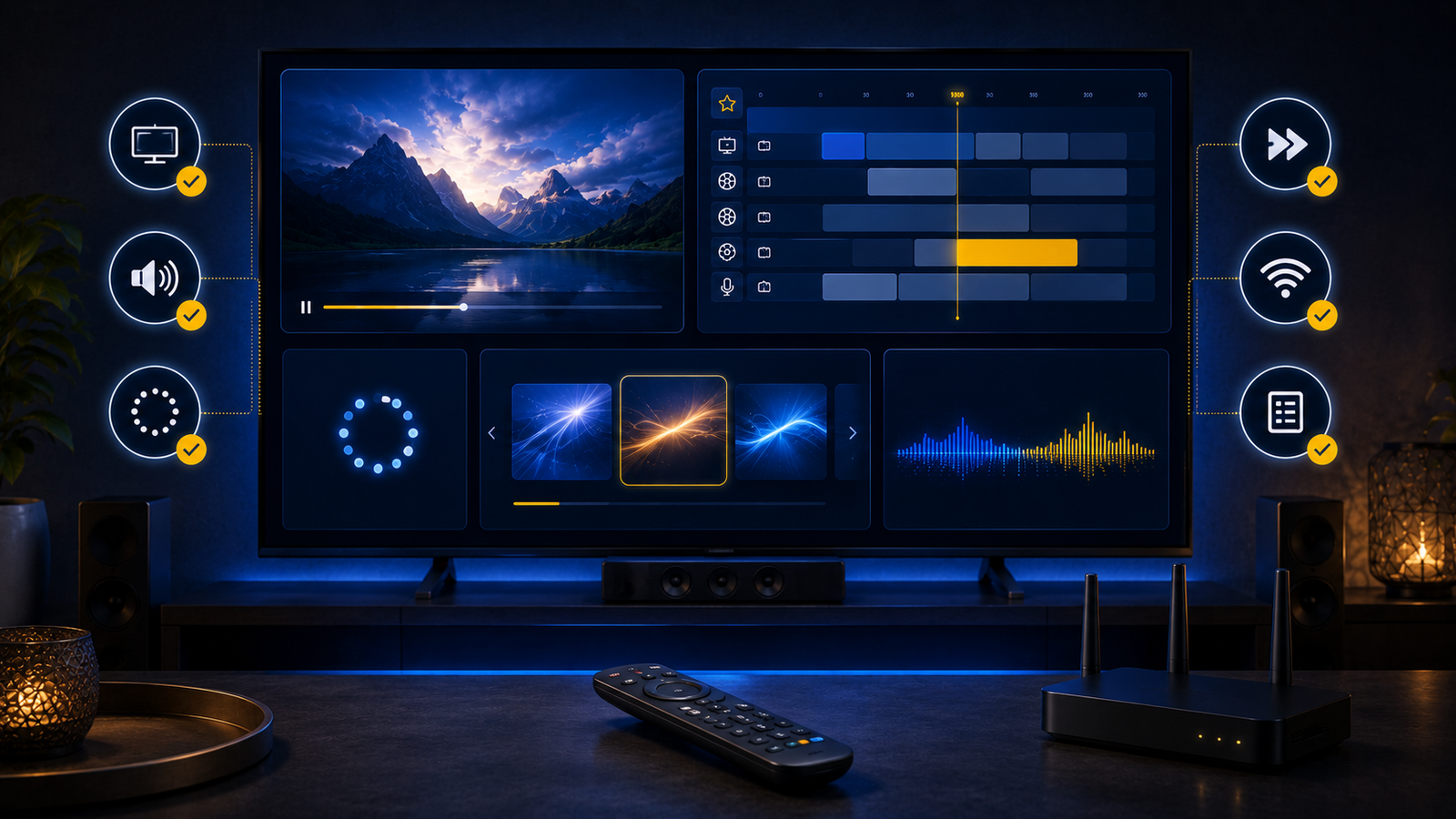 IPTV Test von EPG Kategorien Suche und Navigation