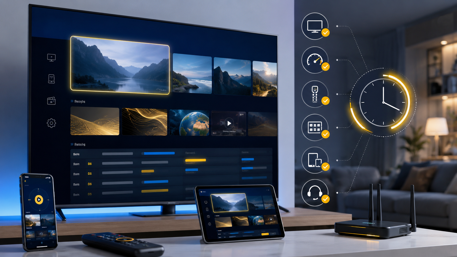 IPTV Abo für Smart TV Smartphone und Tablet