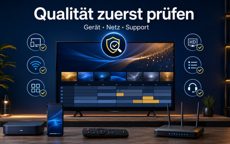 IPTV Testline Deutschland vor dem Abo auf Qualität prüfen